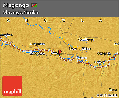 Physical Map of Magongo