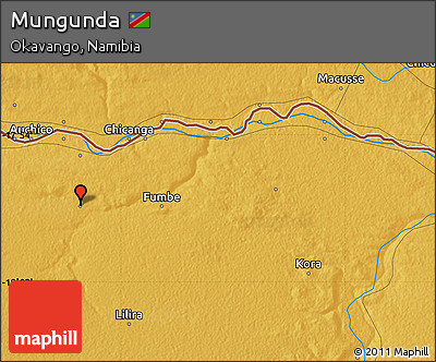 Physical Map of Mungunda