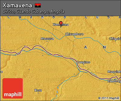 Physical Map of Xamavena
