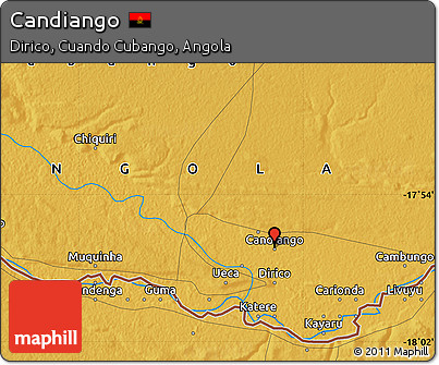 Physical Map of Candiango