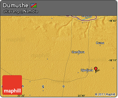 Physical Map of Dumushe