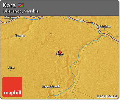 Physical Map of Kora