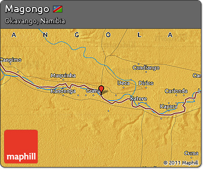 Physical Map of Magongo