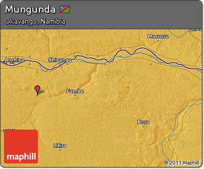 Physical Map of Mungunda