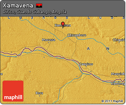 Physical Map of Xamavena