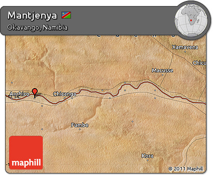 Satellite Map of Mantjenya