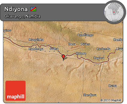 Satellite Map of Ndiyona