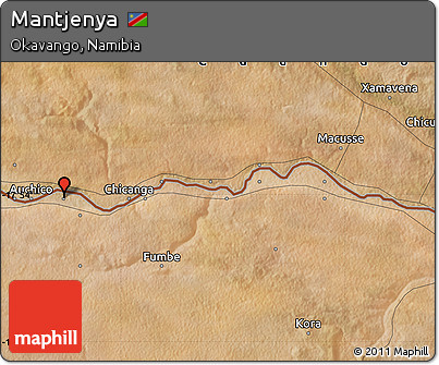 Satellite Map of Mantjenya