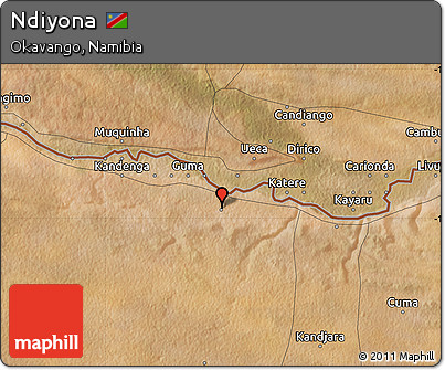 Satellite Map of Ndiyona