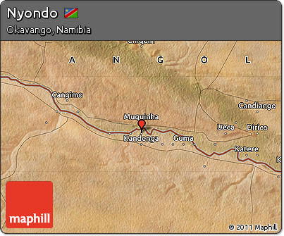 Satellite Map of Nyondo