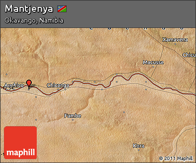Satellite Map of Mantjenya