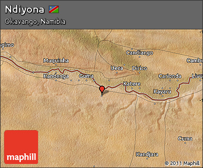 Satellite Map of Ndiyona