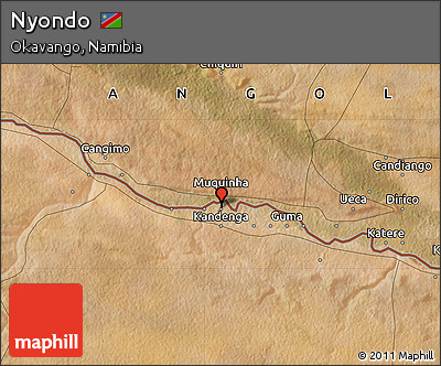 Satellite Map of Nyondo