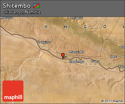 Satellite Map of Shitembo