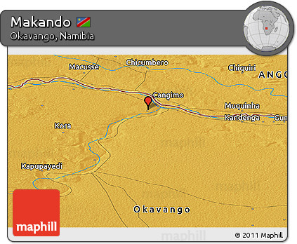 Physical Panoramic Map of Makando