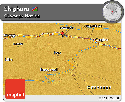 Physical Panoramic Map of Shighuru