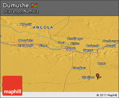 Physical Panoramic Map of Dumushe