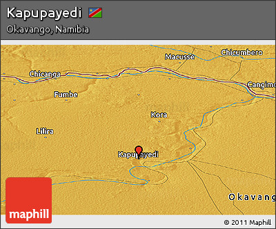 Physical Panoramic Map of Kapupayedi