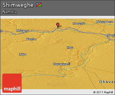 Physical Panoramic Map of Shimweghe