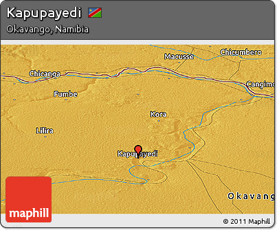 Physical Panoramic Map of Kapupayedi