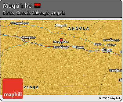 Physical Panoramic Map of Muquinha