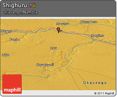 Physical Panoramic Map of Shighuru