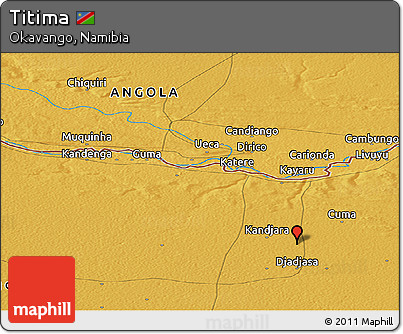Physical Panoramic Map of Titima