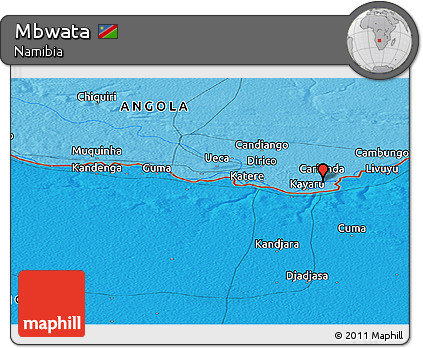 Political Panoramic Map of Mbwata