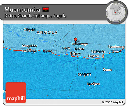 Political Panoramic Map of Muandumba