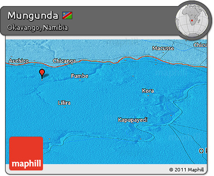 Political Panoramic Map of Mungunda
