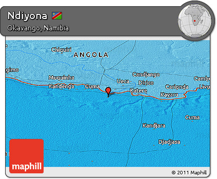 Political Panoramic Map of Ndiyona