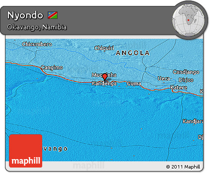 Political Panoramic Map of Nyondo