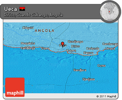 Political Panoramic Map of Ueca