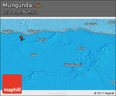 Political Panoramic Map of Mungunda
