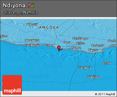 Political Panoramic Map of Ndiyona