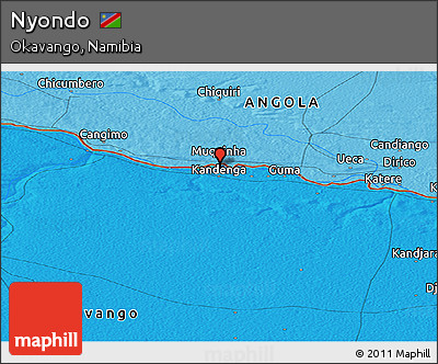 Political Panoramic Map of Nyondo