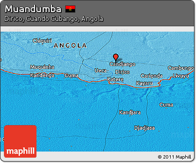 Political Panoramic Map of Muandumba