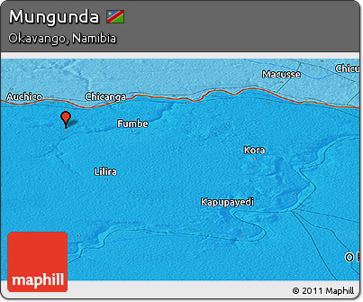 Political Panoramic Map of Mungunda
