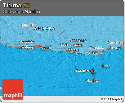 Political Panoramic Map of Titima