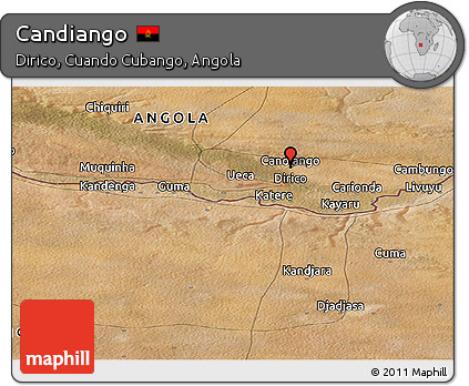 Satellite Panoramic Map of Candiango