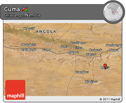 Satellite Panoramic Map of Cuma