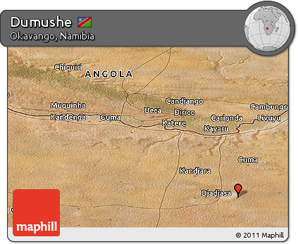Satellite Panoramic Map of Dumushe