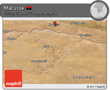 Satellite Panoramic Map of Macusse