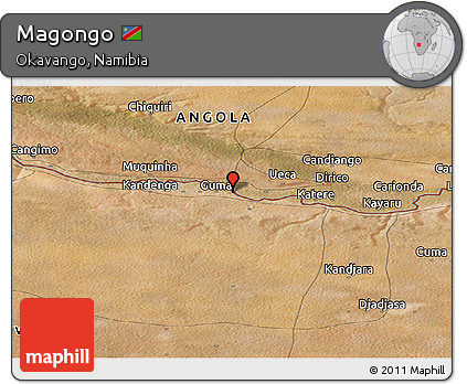 Satellite Panoramic Map of Magongo