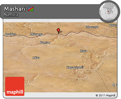 Satellite Panoramic Map of Mashari