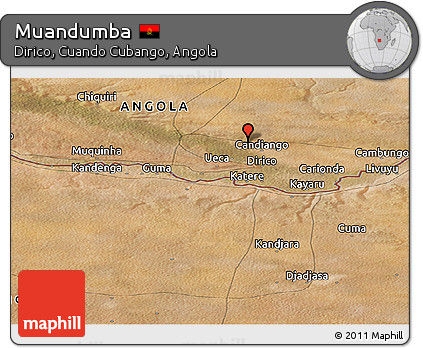 Satellite Panoramic Map of Muandumba