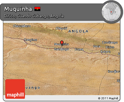 Satellite Panoramic Map of Muquinha