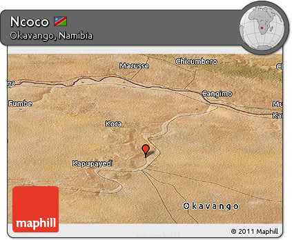 Satellite Panoramic Map of Ncoco