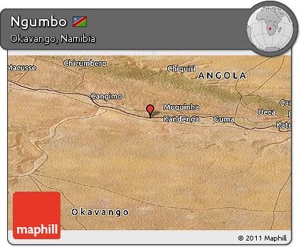 Satellite Panoramic Map of Ngumbo