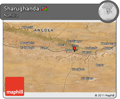 Satellite Panoramic Map of Sharughanda